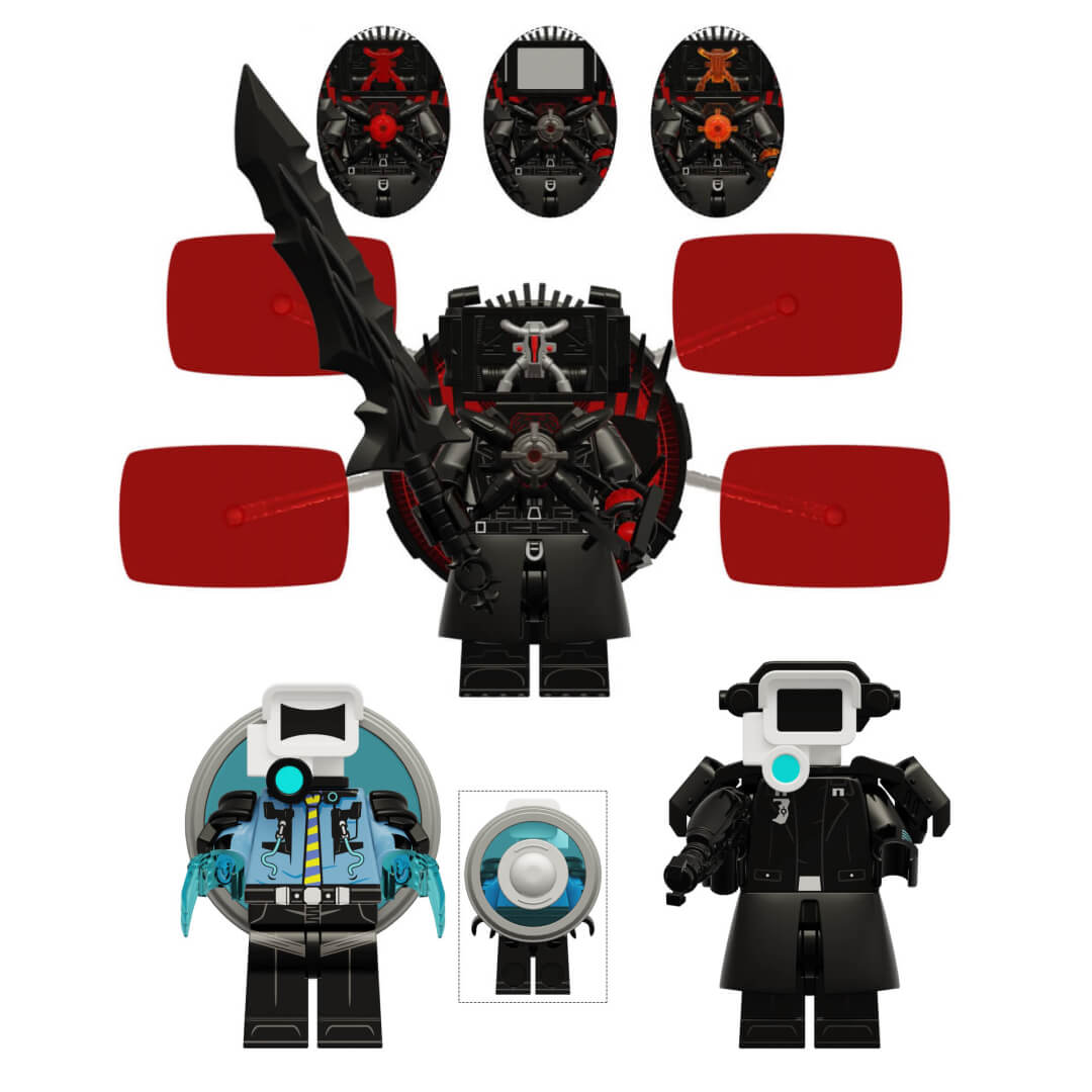 Skibidi Toilet LEGO-Style Minifigures Season 17 Set