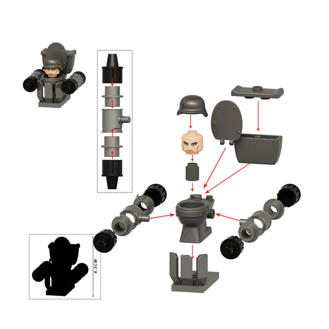 Skibidi Toilet | K2220 Laser Soldier Skibidi Toilet