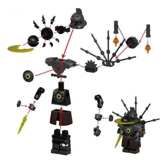 Lego Skibidi Toilet Titan Sinister Clockman Super Figure