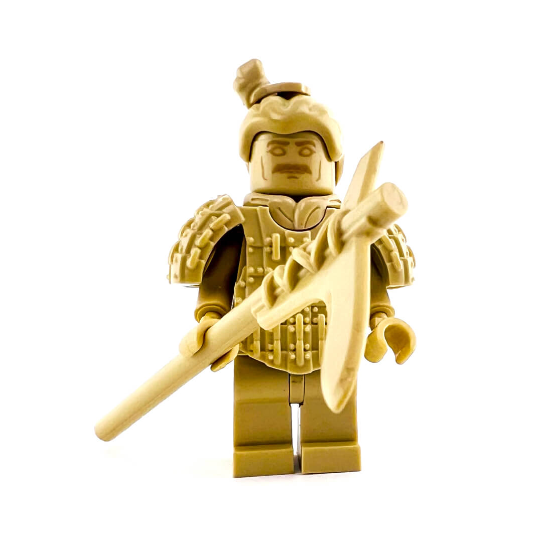 Guerriers en terre cuite | Soldats Qin avec des armes d'hast Terre cuite