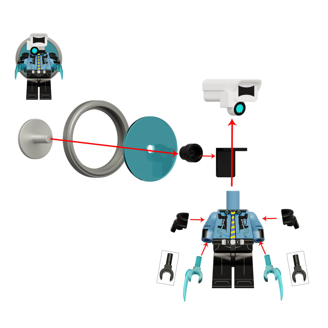 Skibidi Toilet LEGO CH4D Cameraman