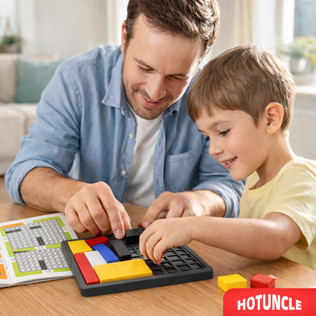 88 Challenges IQ Puzzle Game – Brain Teaser Block Puzzle for Kids & Adults, Montessori Logic Toy