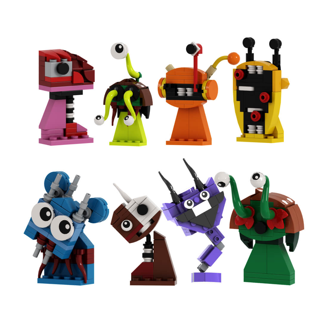 Sprunki Bricks Season 3 | All 8 characters