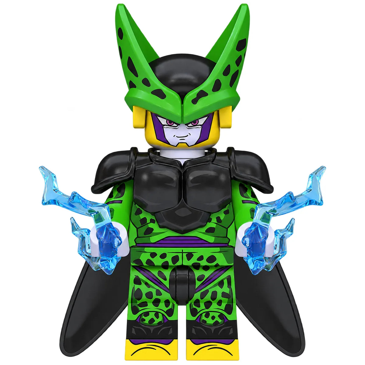 Dragon Ball Cell brick minifigure on white background