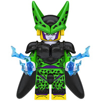 Dragon Ball Cell brick minifigure on white background