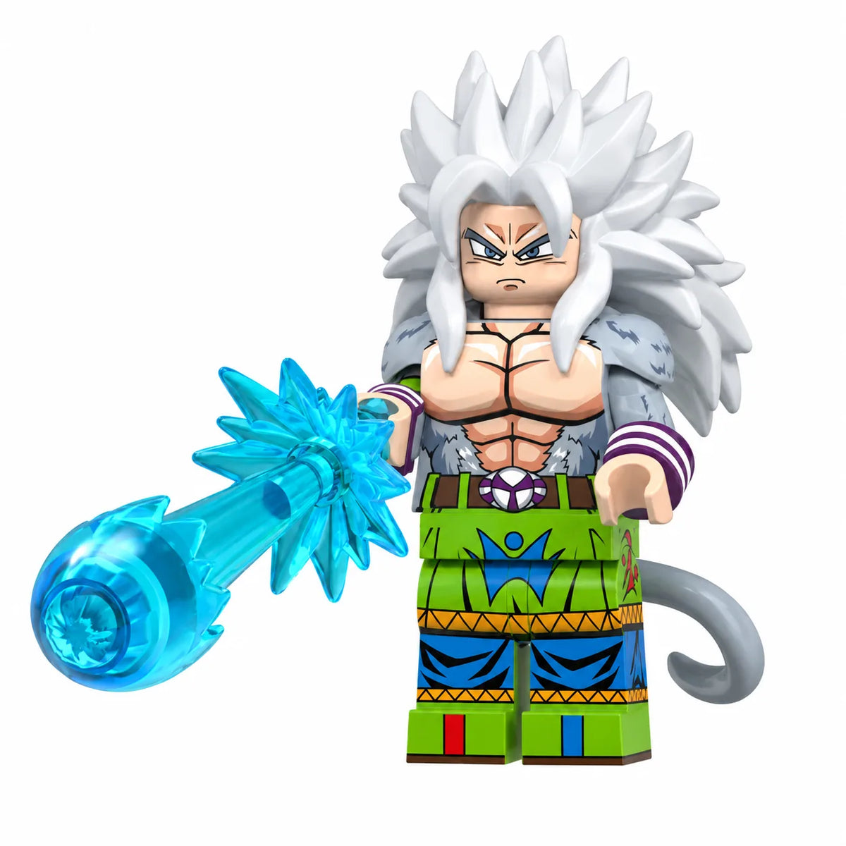 Dragon Ball AF Super Saiyan 5 Goku brick minifigure on white background