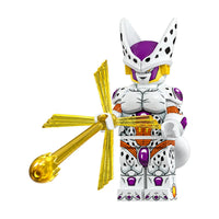 Dragon Ball Frieza Cell Fusion brick minifigure on white background