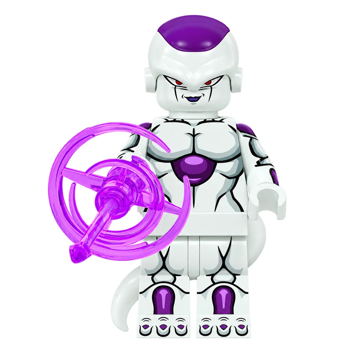 Dragon Ball Frieza brick minifigure on white background