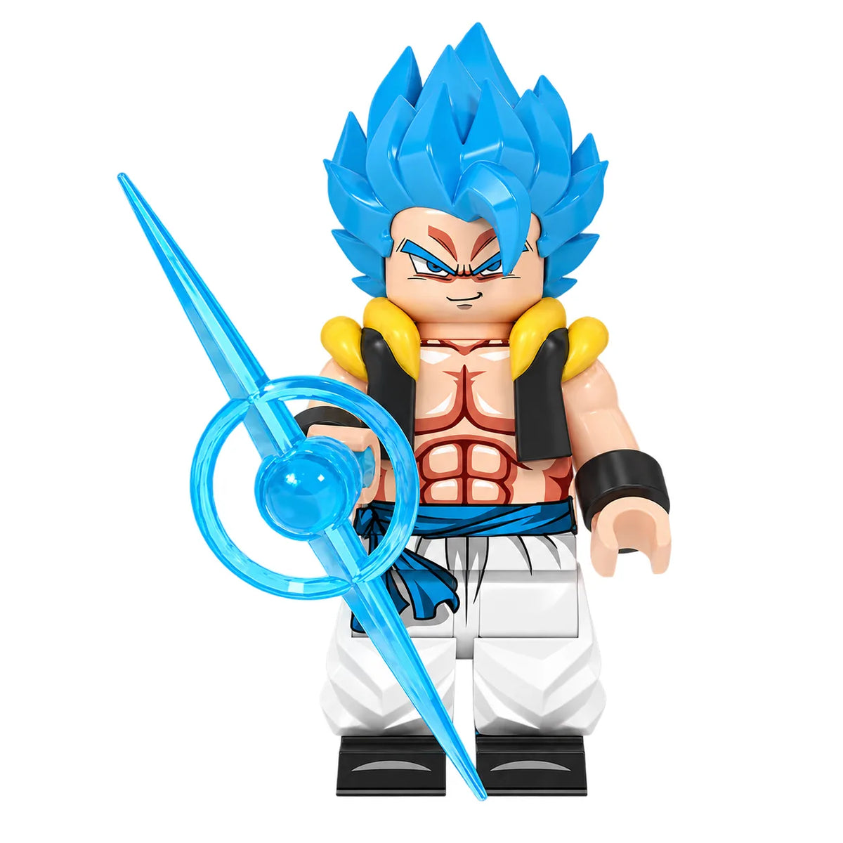Dragon Ball Gogeta brick minifigure on white background