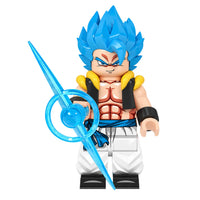 Dragon Ball Gogeta brick minifigure on white background