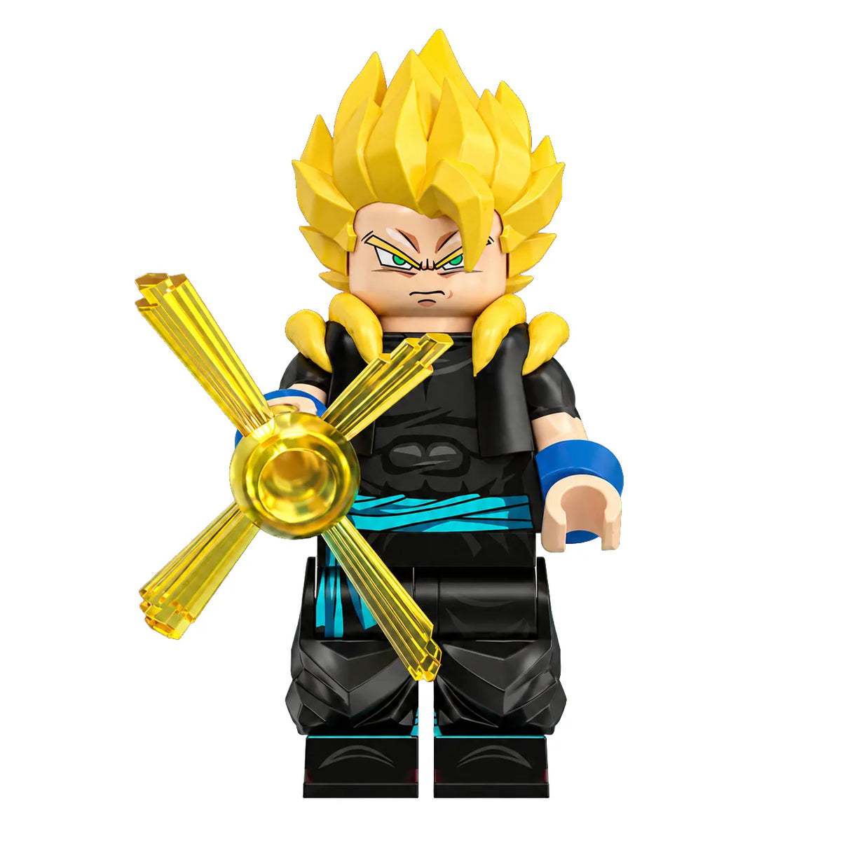 Dragon Ball Gogeta Xeno brick minifigure on white background
