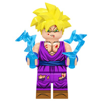 Dragon Ball Gohan brick minifigure on white background
