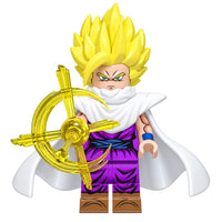Dragon Ball Gohan brick minifigure on white background