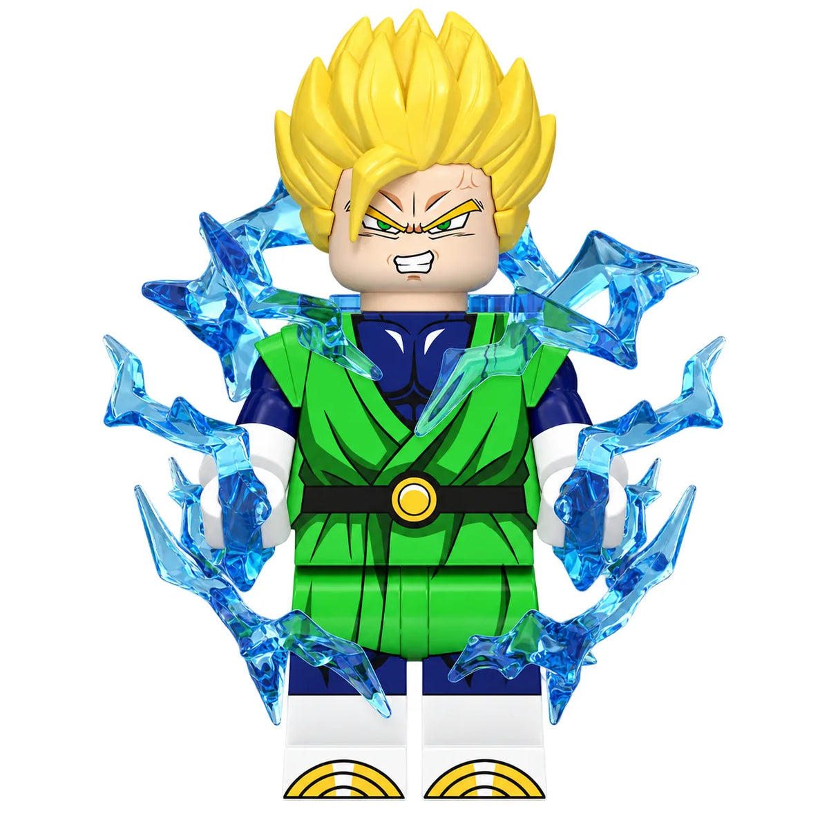 Dragon Ball Gohan brick minifigure on white background