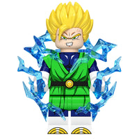 Dragon Ball Gohan brick minifigure on white background