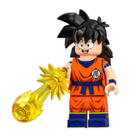 Dragon Ball Gohan brick minifigure on white background