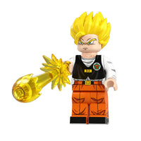 Dragon Ball Gohan brick minifigure on white background