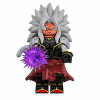 Dragon Ball Goku Black Super Saiyan 5 brick minifigure on white background