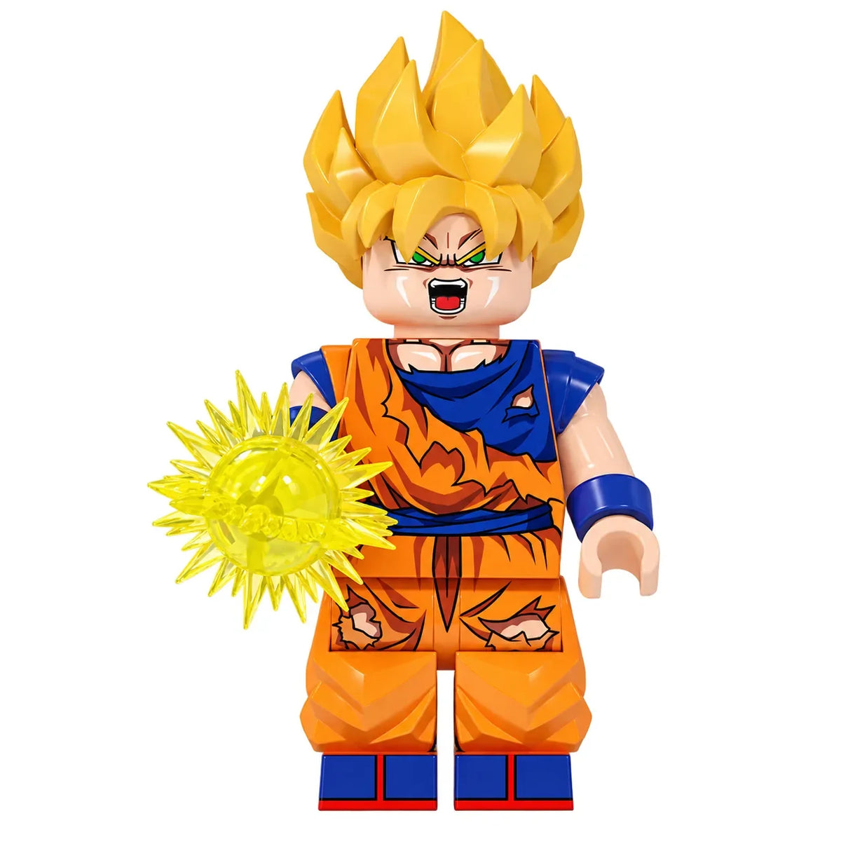 Dragon Ball Goku brick minifigure on white background