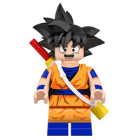 Dragon Ball Goku brick minifigure on white background