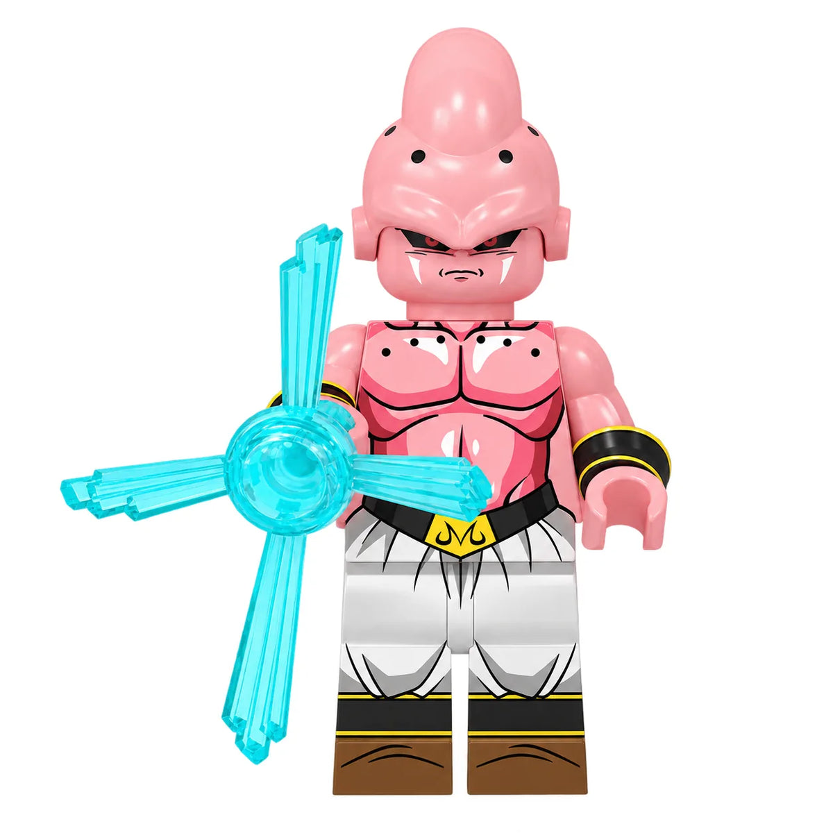 Dragon Ball Majin Buu brick minifigure on white background