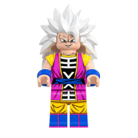 Dragon Ball Omni-King Goku brick minifigure with transparent background