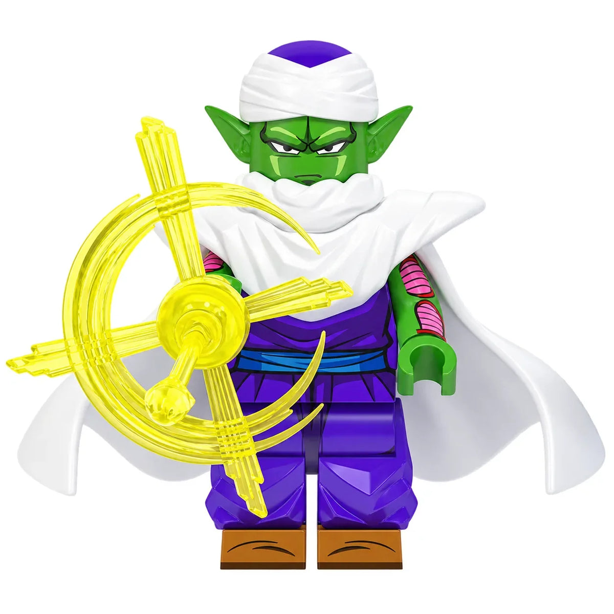 Dragon Ball Piccolo brick minifigure on white background