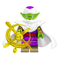 Dragon Ball Piccolo brick minifigure on white background