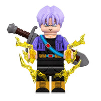 Dragon Ball Trunks brick minifigure on white background