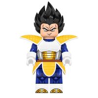 Dragon Ball Vegeta brick minifigure on white background
