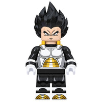 Dragon Ball Vegeta brick minifigure on white background