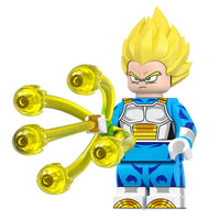 Dragon Ball Vegeta brick minifigure on white background