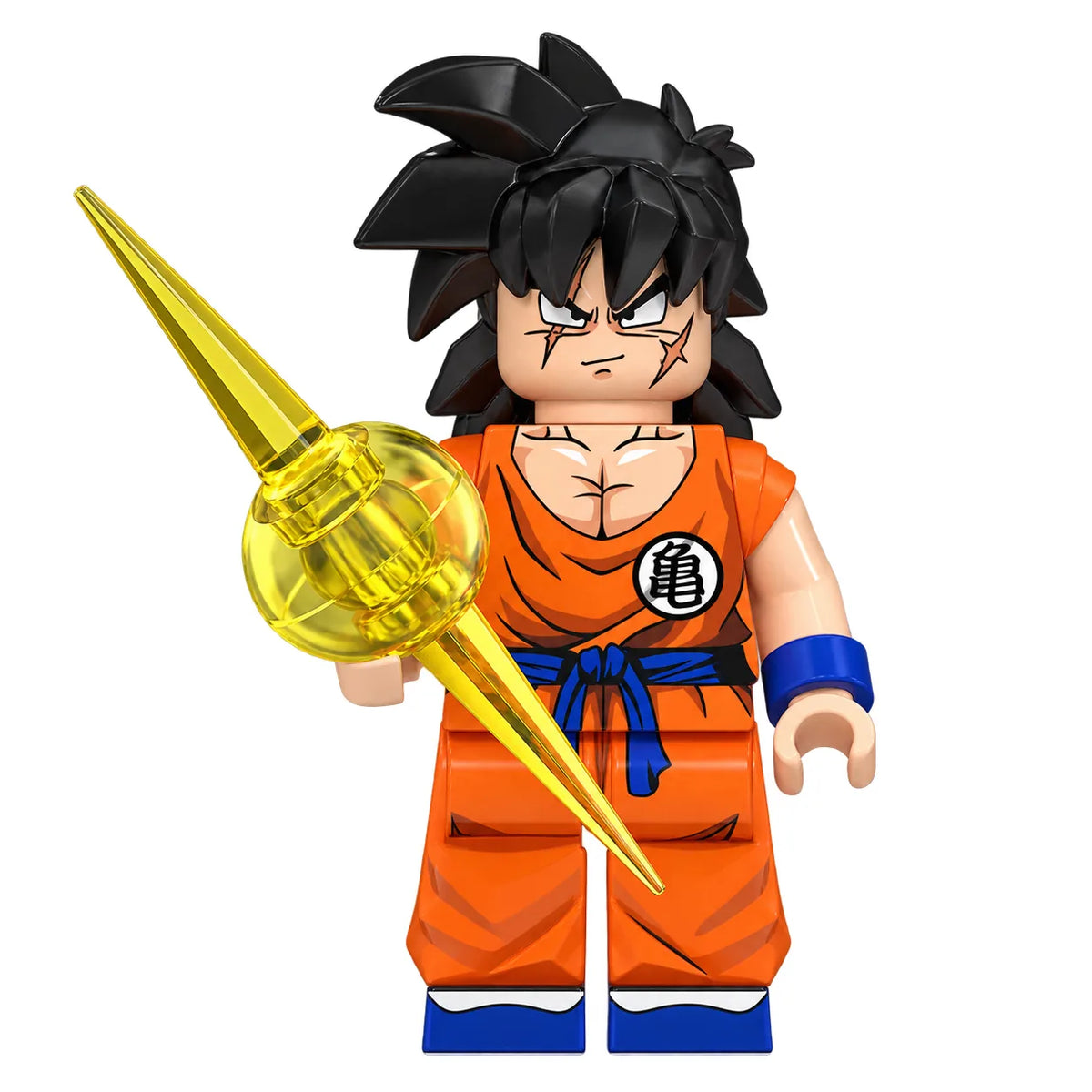 Dragon Ball Yamcha brick minifigure on white background