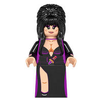 Festival Elvira brick minifigure on white background