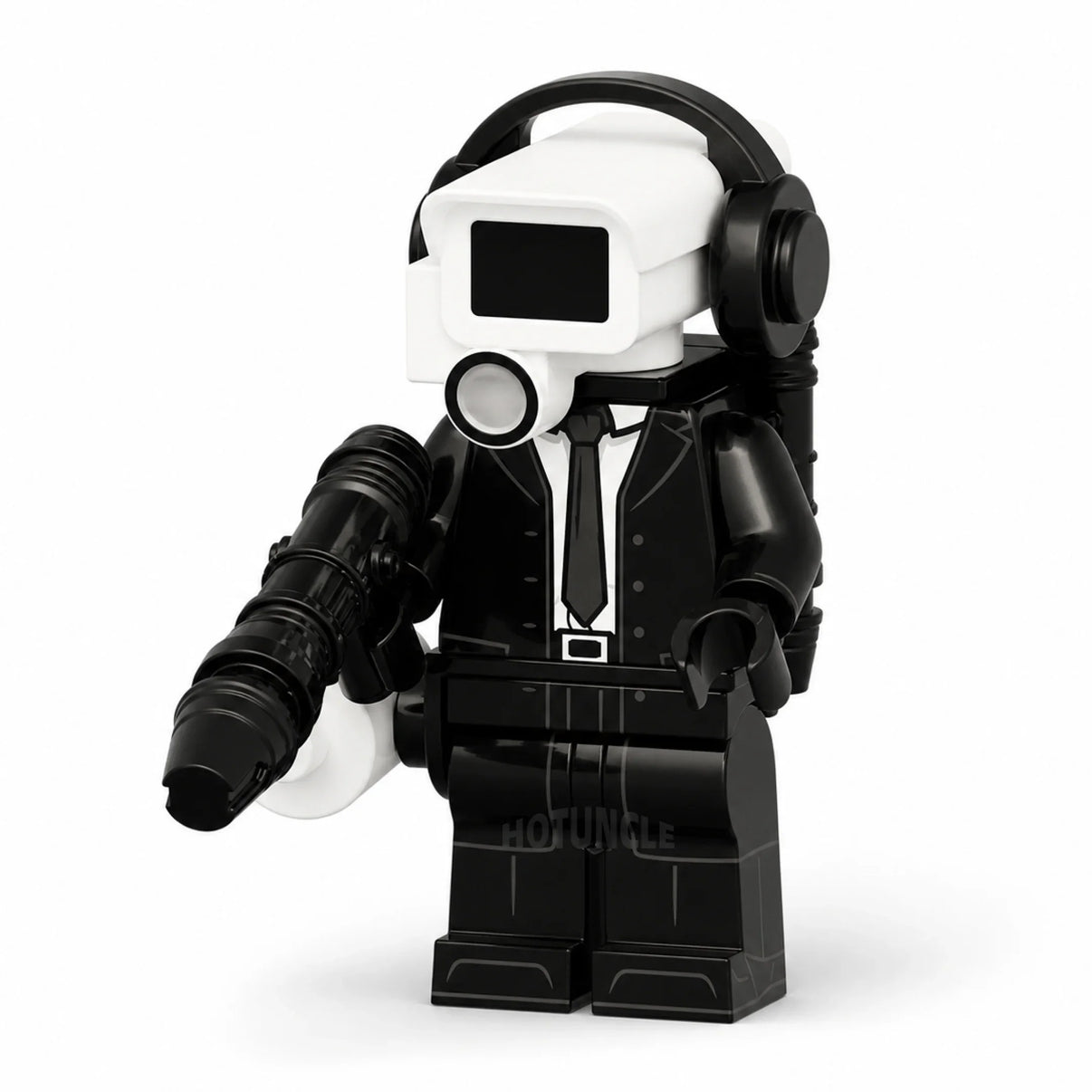 Cameraman 2.0 Skibidi Toilet compatible brick minifigure