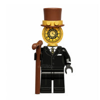 Chief Clockman Skibidi Toilet compatible brick minifigure