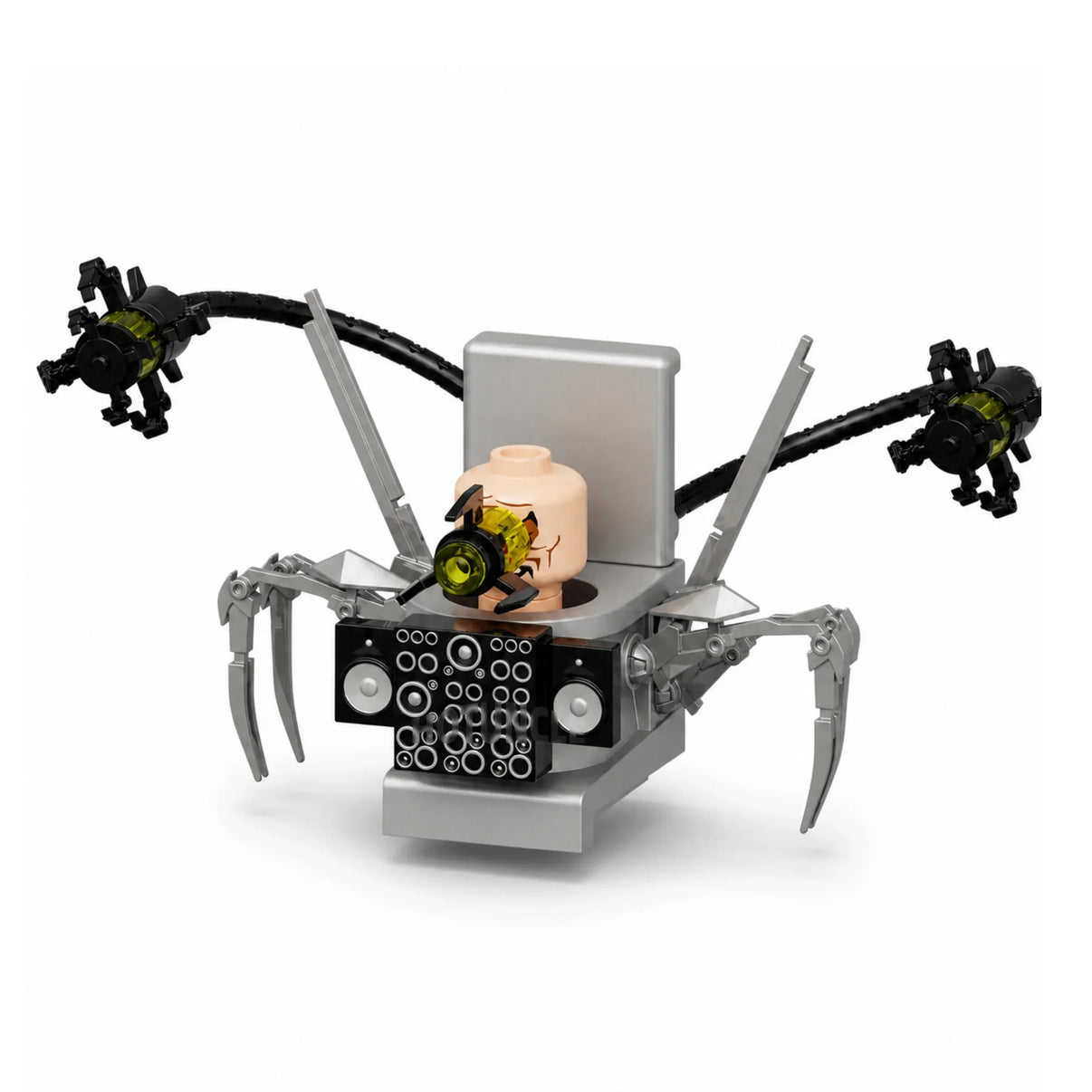 Chief Scientist Toilet Mech 2.0 Skibidi Toilet compatible brick minifigure