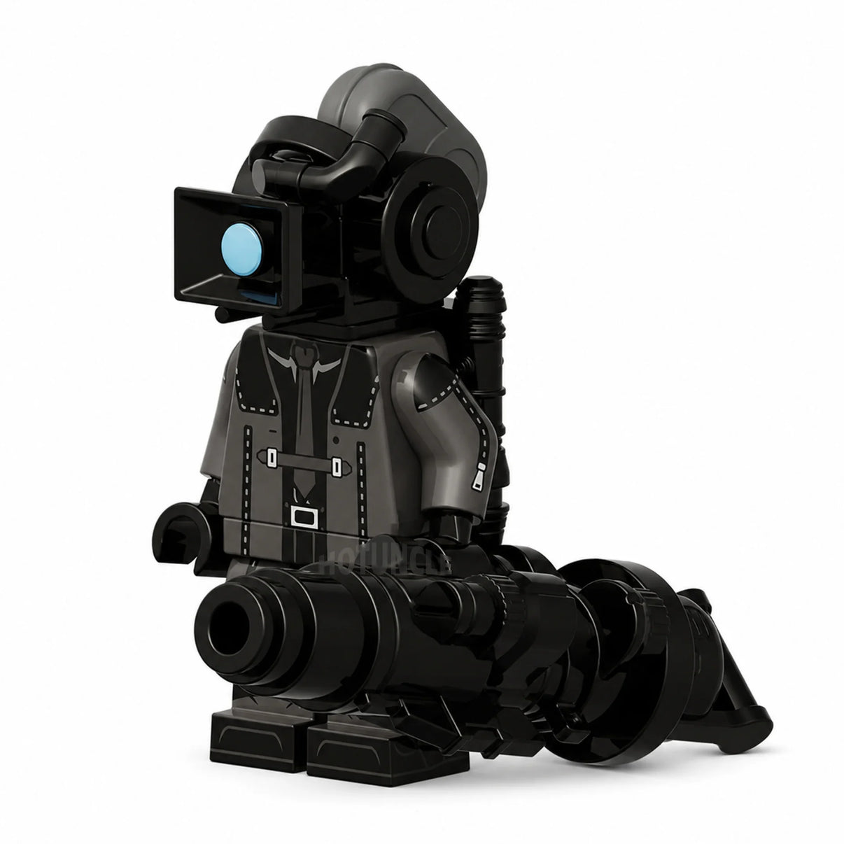 Heavy Large Cameraman Skibidi Toilet compatible brick minifigure