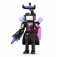 Injured Titan TV Man Skibidi Toilet compatible brick minifigure