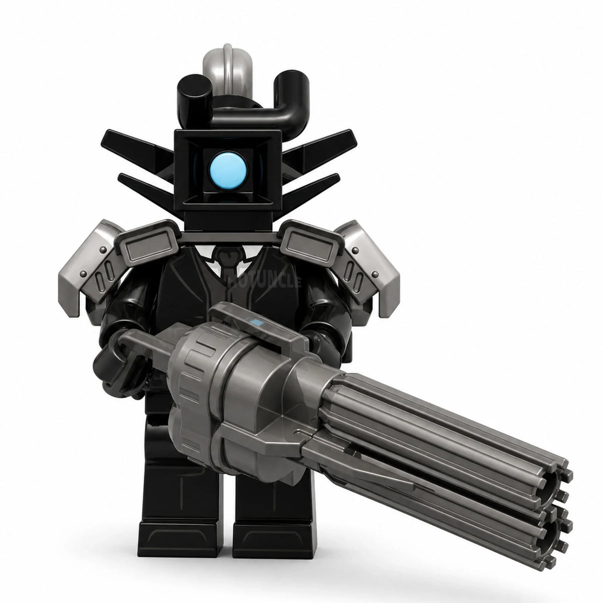 Large Cameraman 3.0 Skibidi Toilet compatible brick minifigure
