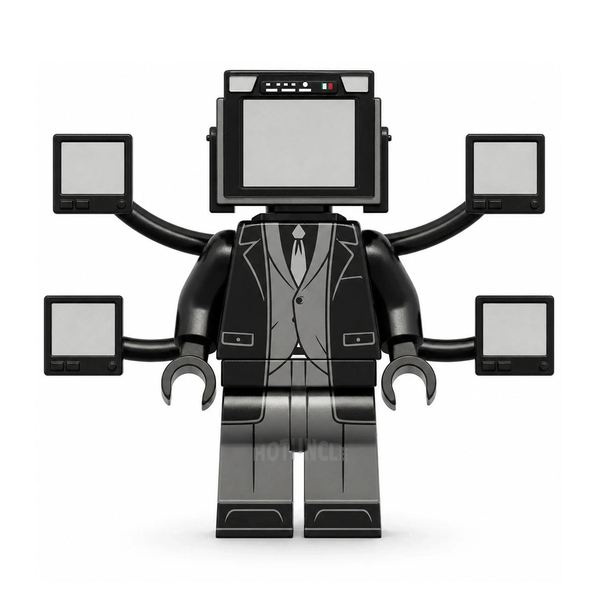 Large TV Man Skibidi Toilet compatible brick minifigure