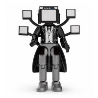 Large TV Man Skibidi Toilet compatible brick minifigure
