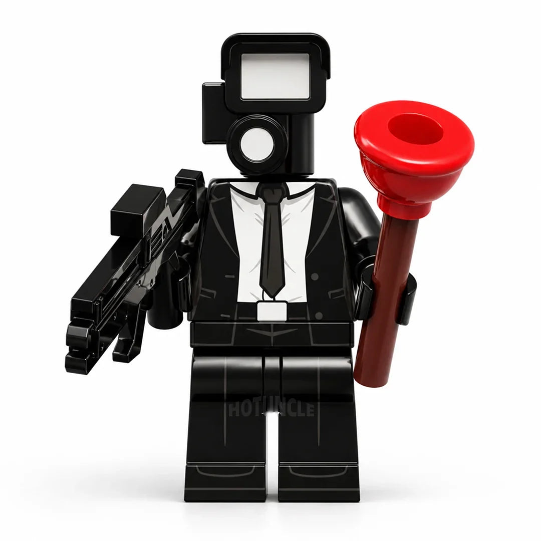 Normal Cameraman Skibidi Toilet compatible brick minifigure