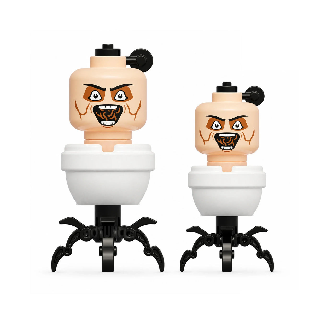 Parasitic Toilet Man Skibidi Toilet compatible brick minifigure