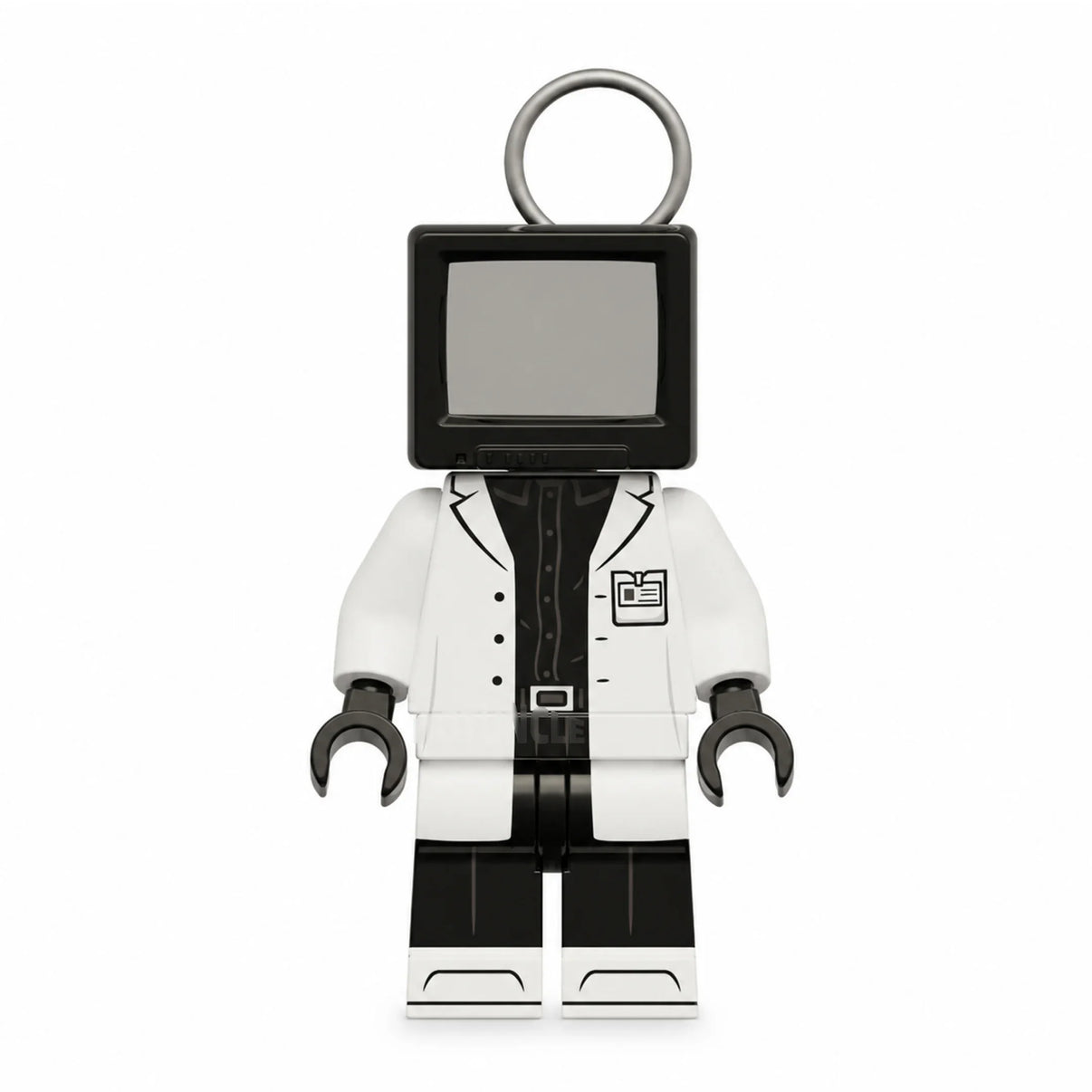Scientist TV Man Skibidi Toilet compatible brick minifigure
