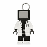 Scientist TV Man Skibidi Toilet compatible brick minifigure