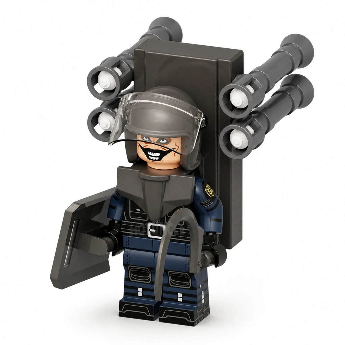 SWAT Skibidi Mutant Skibidi Toilet compatible brick minifigure