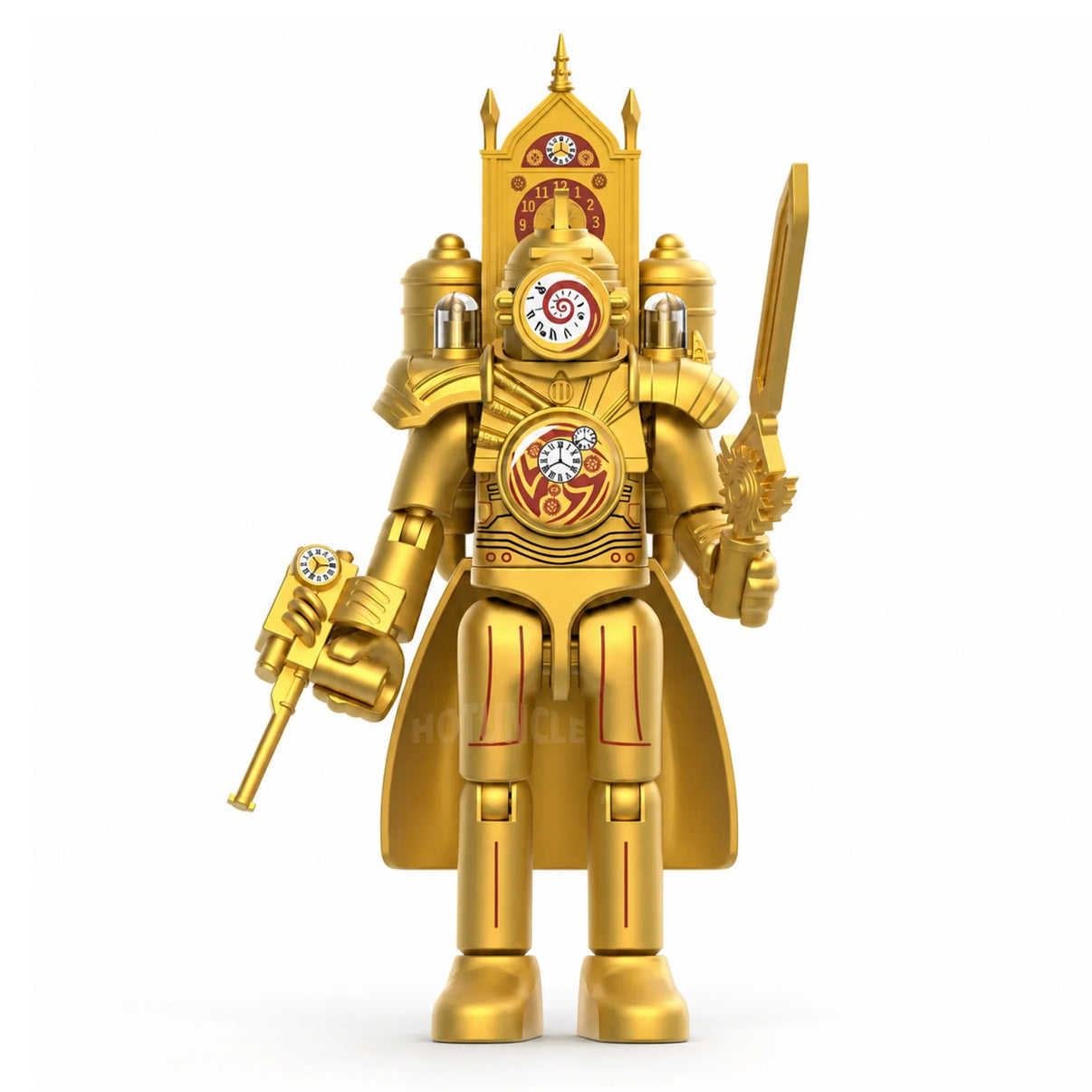 Titan Clockman 1.0 Skibidi Toilet compatible brick minifigure