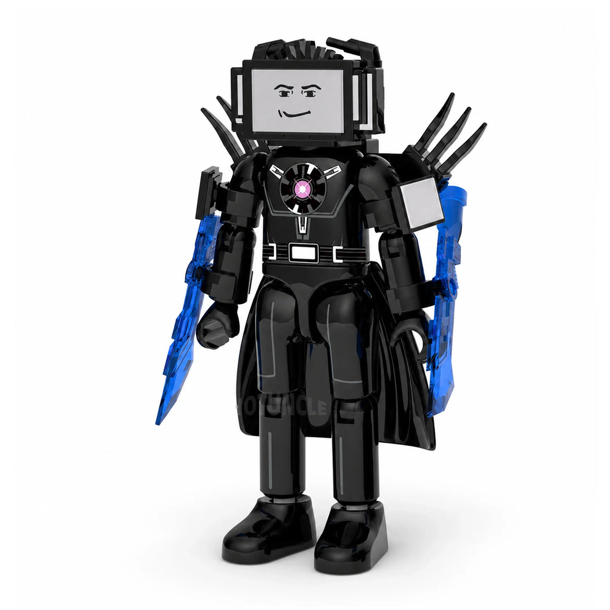 Upgraded Titan TV Man Skibidi Toilet compatible brick minifigure