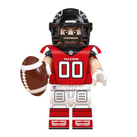 Sports Atlanta Falcons brick minifigure on white background